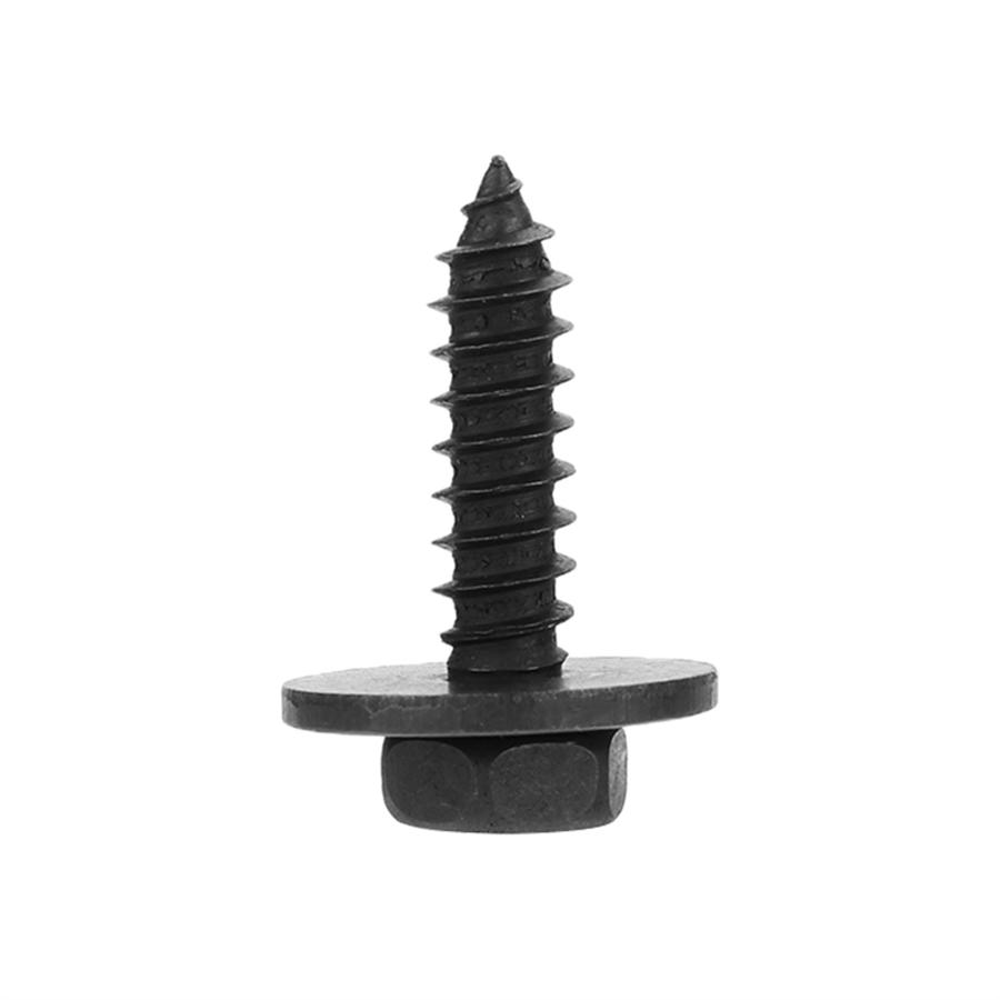 New 100Pc Metal Car Screw Body Fender Bumper Retainer Clips 7Mm Hex (4.2-1.41X22Mm)