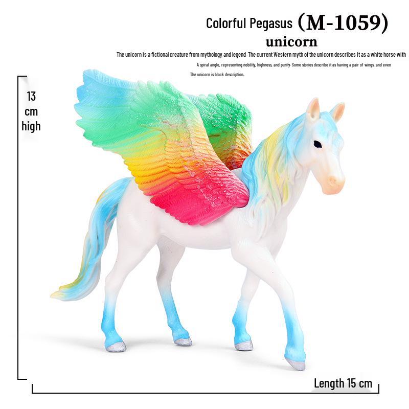 European Mythology Legend Pegasus Unicorn Toy Model for Kids