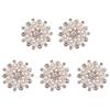 Fashion Pearl Flower Buttons Rhinestone Buttons Crystal Glass Stone Sewing Buttons Apparel  Accessories Clothes Bag Decoration