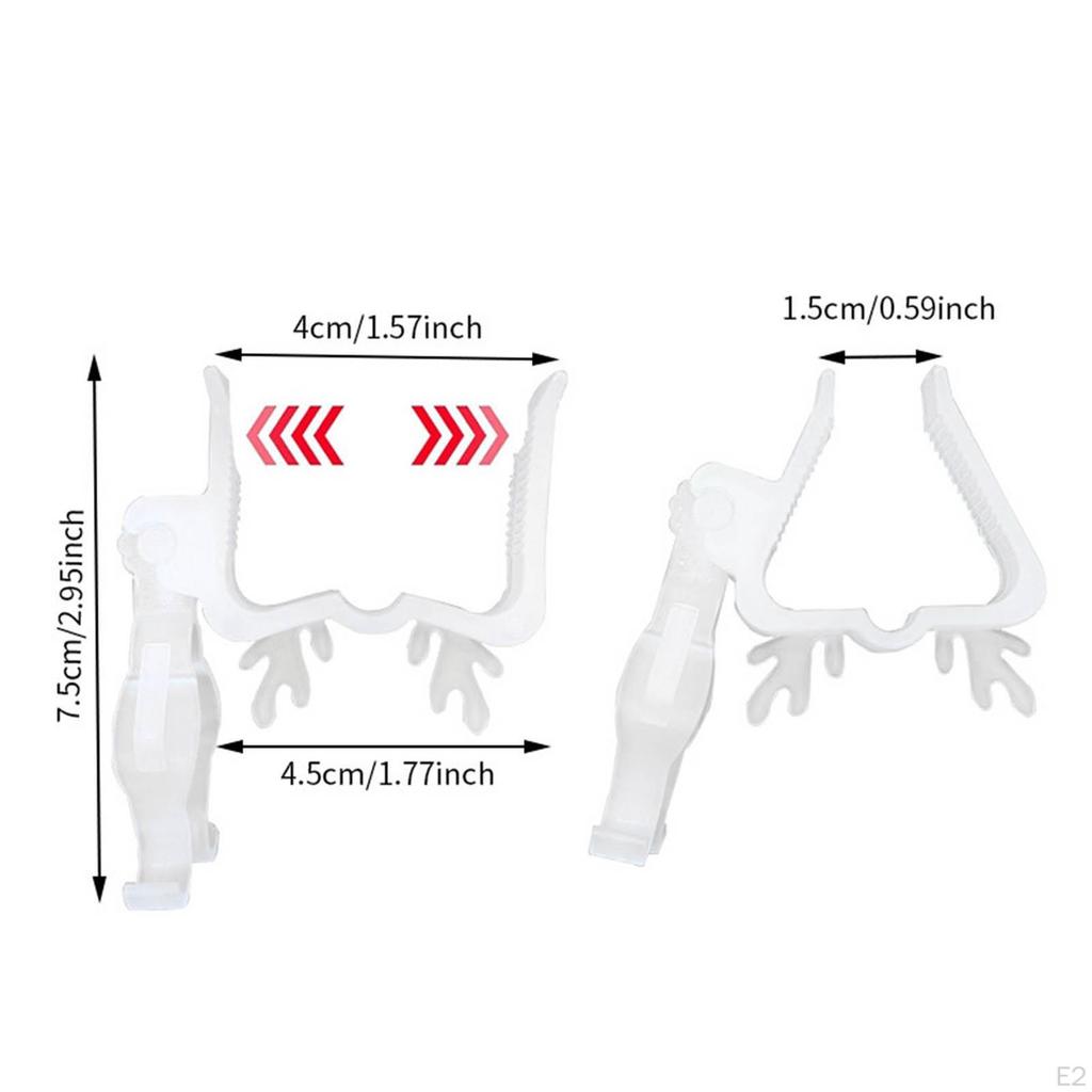 10x Christmas Light Clips Outdoor Hook Versatile Heavy Duty Gutter Hanging Hooks