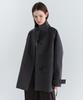 AUBOUR Vent Half Trench Coat (Charcoal)