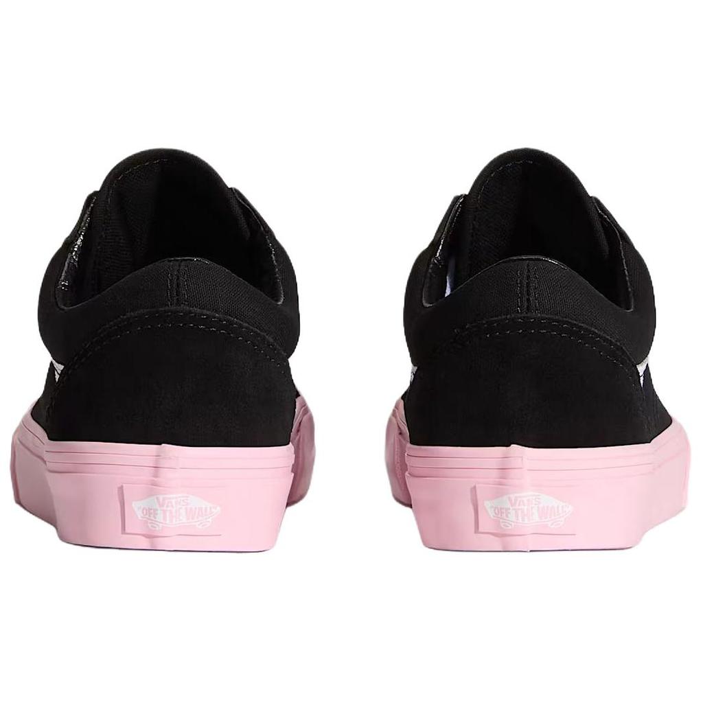 Vans Низкие кеды для скейтборда Old Skool, унисекс, черные с розовым, VN000D6WPIB