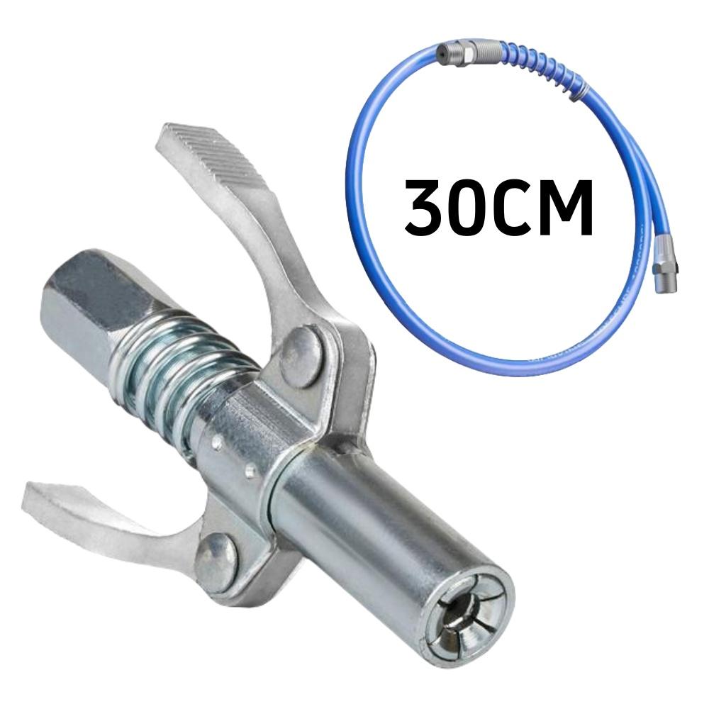 Соединительная муфта для шприца для смазки 10000 фунтов на квадратный дюйм, быстросъемный наконечник для насоса для смазки, двухпрессовый наконечник для шприца, смазочный наконечник, инструмент для ремонта автомобиля