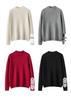 Women's Cashmere Half-High Collar Long Sleeve Sweater for Autumn/Winter