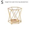 Fashion Geometric Iron Candlestick Wall Candle Holder Ornament Minimalist Wedding Home Decor Gift