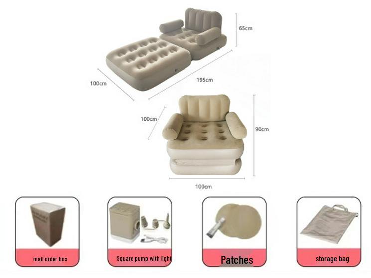 Надувной диван и кровать: Портативный коврик для улицы и помещений для кемпинга и сна