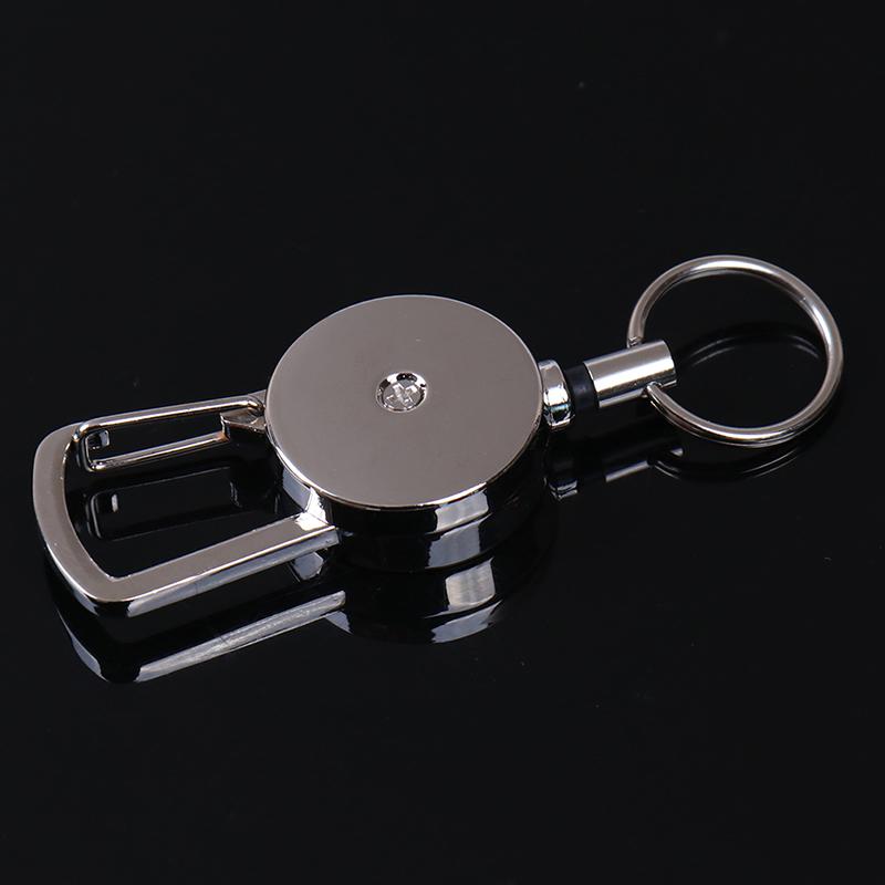 1 шт. Выдвижной брелок-цепочка с клипсой-карабином, держатель с пружинным механизмом, выдвигается до 50 см KTY