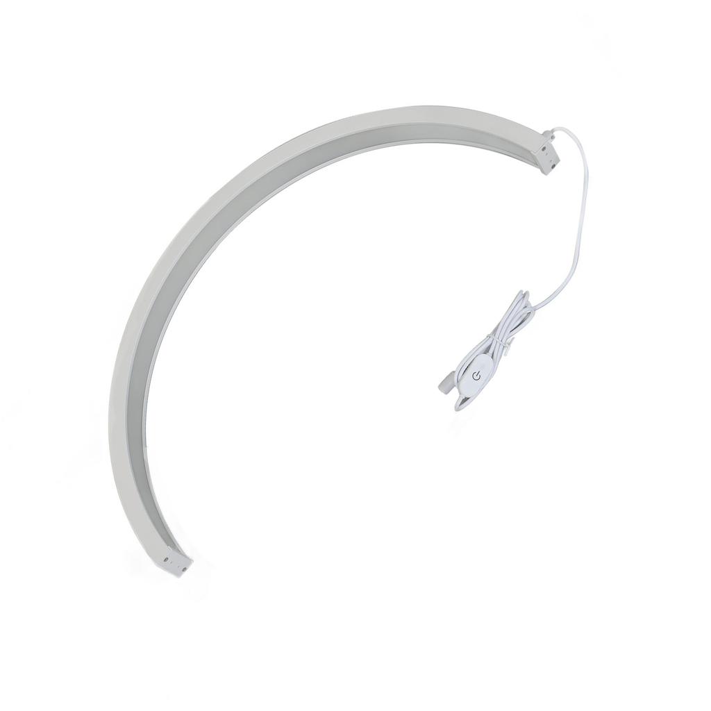 Half Moon Nail Desk Lamp 22 Inch 36W 2700K To 6500K Dimmable LED Half Moon Light for Skincare Live