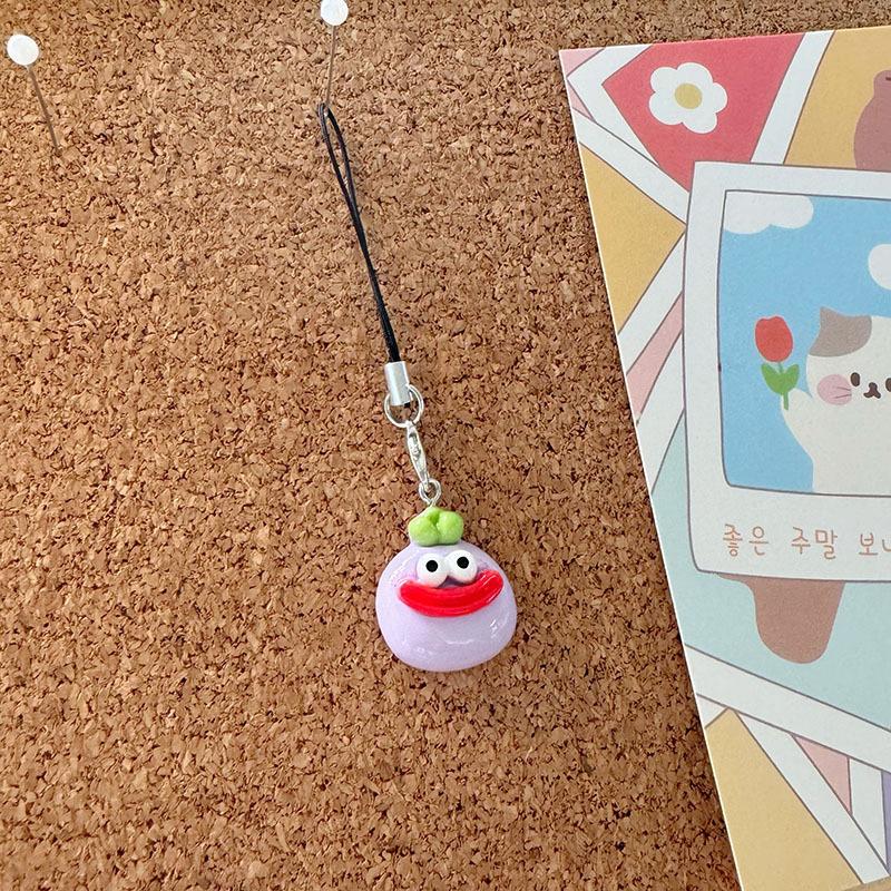 Милый креативный большой рот овощи мобильный телефон шнурок забавный рюкзак украшения аксессуары мобильный телефон ремешок подарки