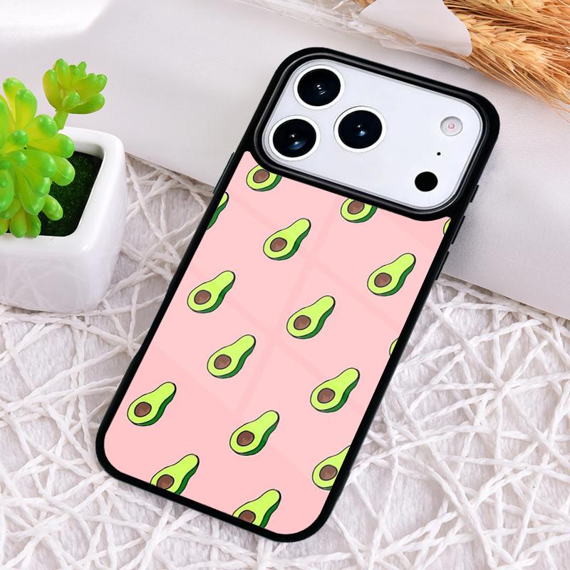 Avocado Pear Papaya Fruit Phone Case for iPhone 17 Air 16 15 11 12 14 13 Pro Max Shockproof Cover