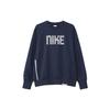 Round Neck Letter Print Pullover Long Sleeve Sweatshirt Men Tops Blue FD9744-410