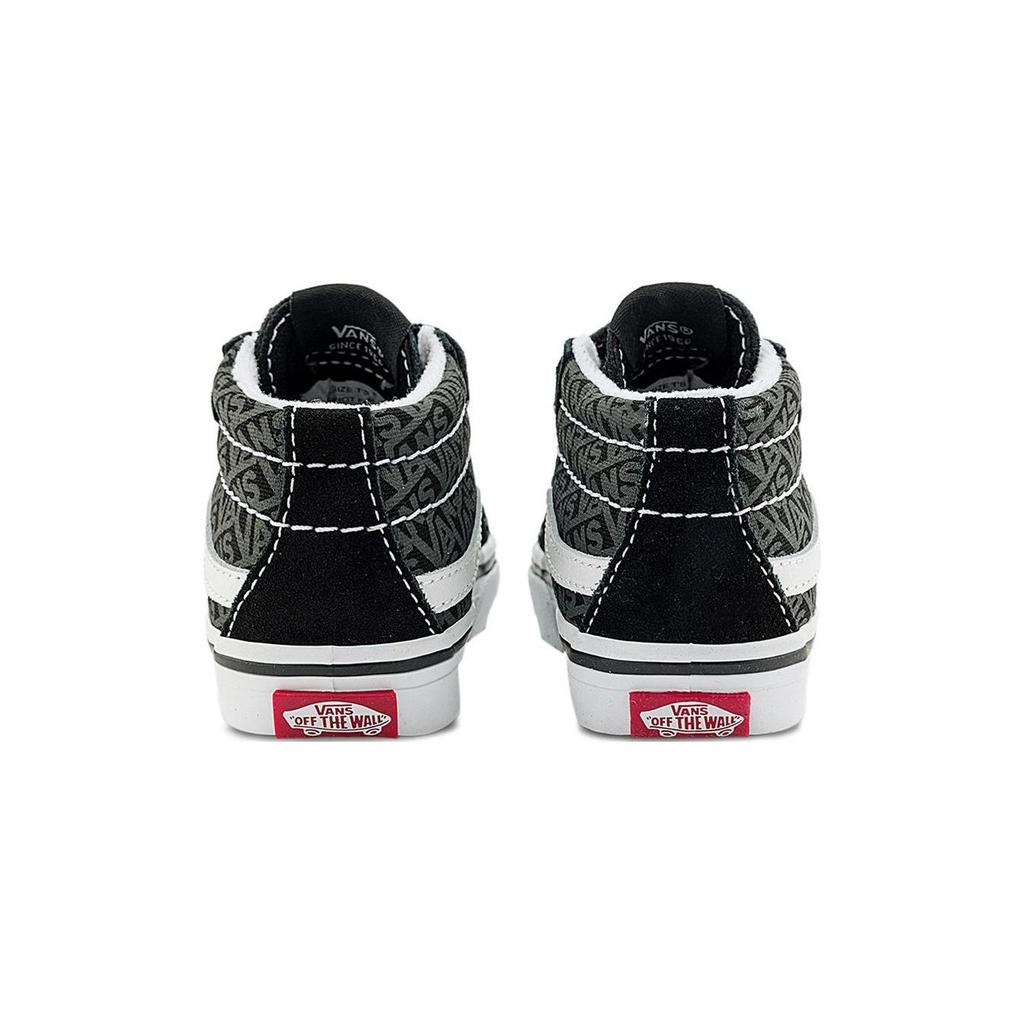 Vans Sk8 Reissue V Comfortable Versatile Durable Mid-Top Walking Shoes Baby Sneakers Black VN0A5DXDBMW