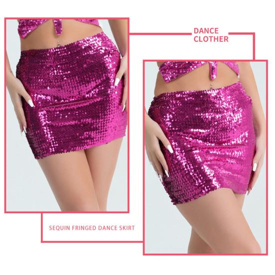 Женская юбка с пайетками, облегающая юбка с высокой талией, мягкая светоотражающая ультра короткая юбка выше колена, прочная строчка, сексуальная одежда для взрослых