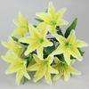 10 Heads Artificial Lilis Multicolor Bridal Flower Bouquet Fake Flowers  Wedding Home Party Decor