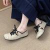 Модные женские лоферы с квадратным носком, модные балетки на шнуровке, спортивная обувь, повседневные женские кроссовки, 2025, осень, платье, обувь для женщин