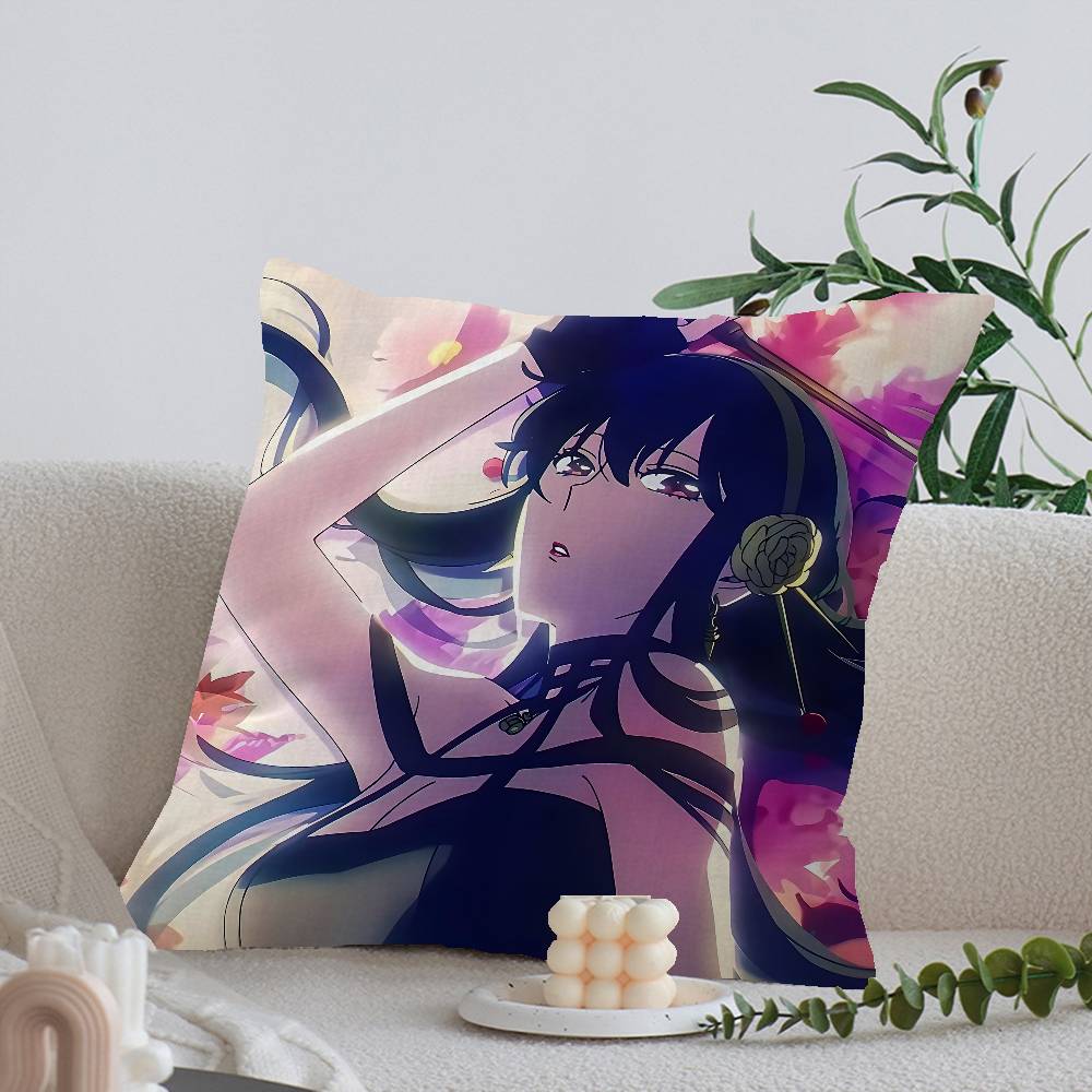 Anime Spy X Family Pillow Cushion Cover Pillowcase Living Room Sofa Home Decor