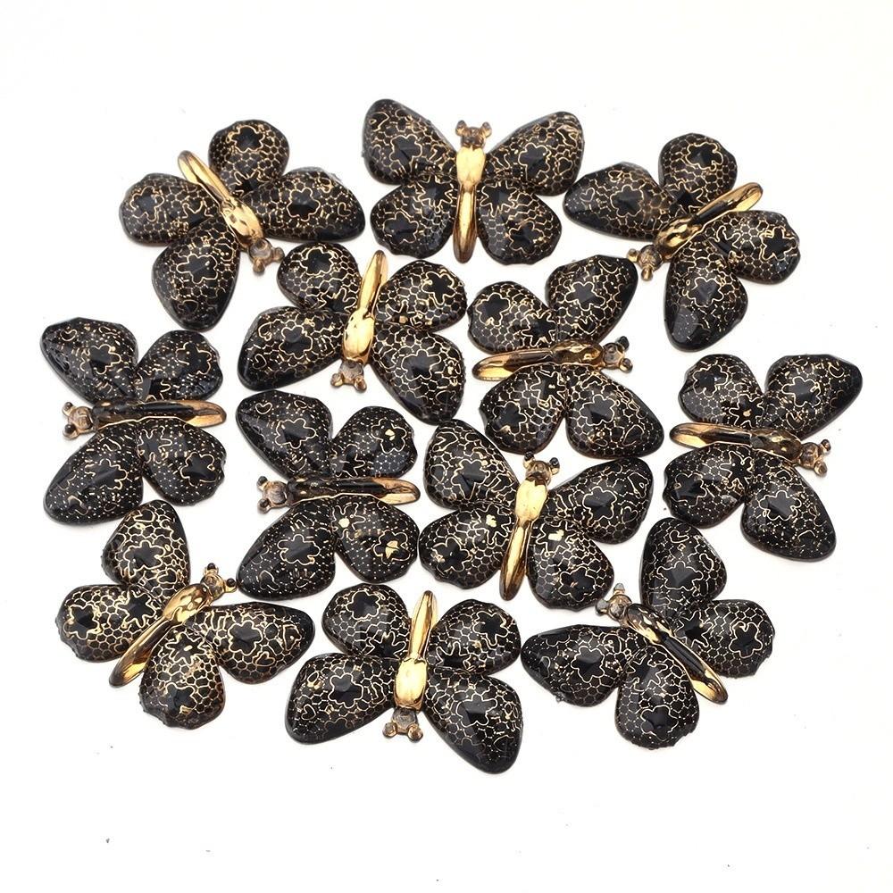 Two-tone Gradient Butterfly Beads For DIY Necklace Bracelet Jewelry Making Accessories