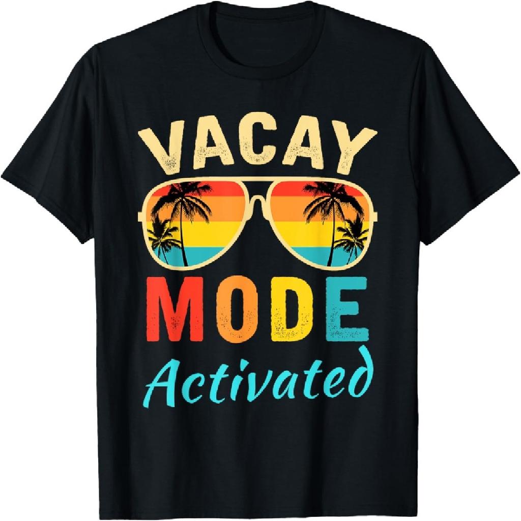 Vacay Mode Activated Vacation Summer Cruise Getaway Holiday Men Women Girls Kids T-Shirt
