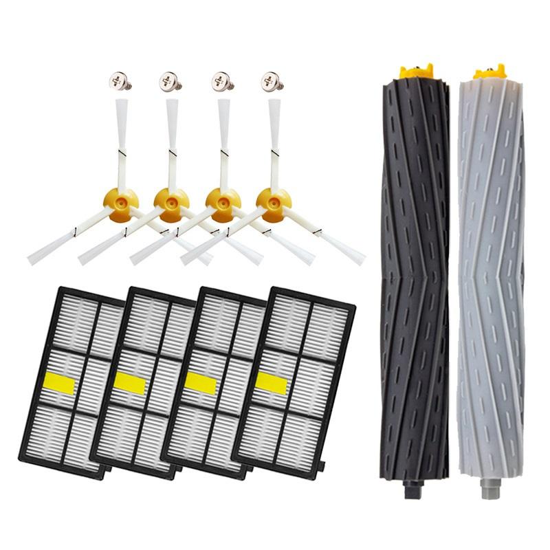 14pcs Side Brush Hepa Filters for iRobot Roomba 800 860 865 866 870 871 880 885 960 966 980 Cleaner Filters for iRobot Roomba 886 890 900