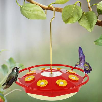 Кормушка для колибри с 8 кормушками, подвесная кормушка для птиц, устойчивая к муравьям и пчелам, в форме цветка, кормушка для колибри для сада и улицы