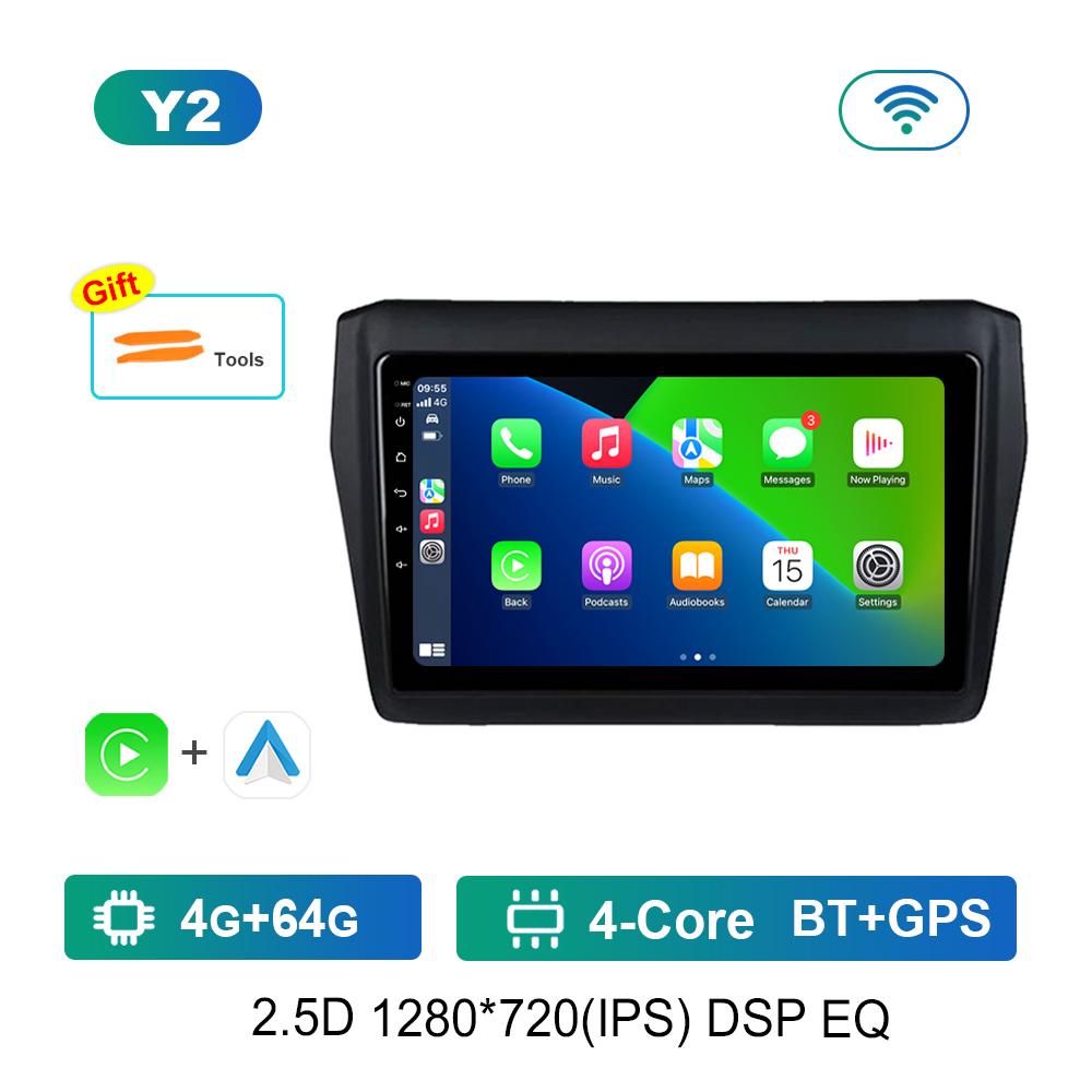 Android Car Radio Multimedia Video Player для Suzuki Swift 2017 2018 - 2019 GPS-навигация Bluetooth 4G WiFi GPS-навигация