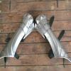 Handmade Medieval Warrior Lerp Steel Gothic Style Pair of Bracers Knight Gauntlets Armor