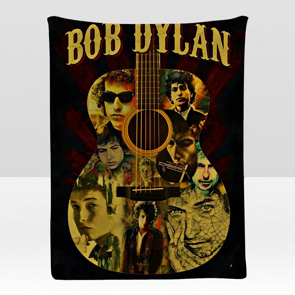 music BBob DDylan Throw Soft Flannel Blanket for Bed Bedroom Sofa Picnic Throw Skinfriendly Breathable Gift Cover