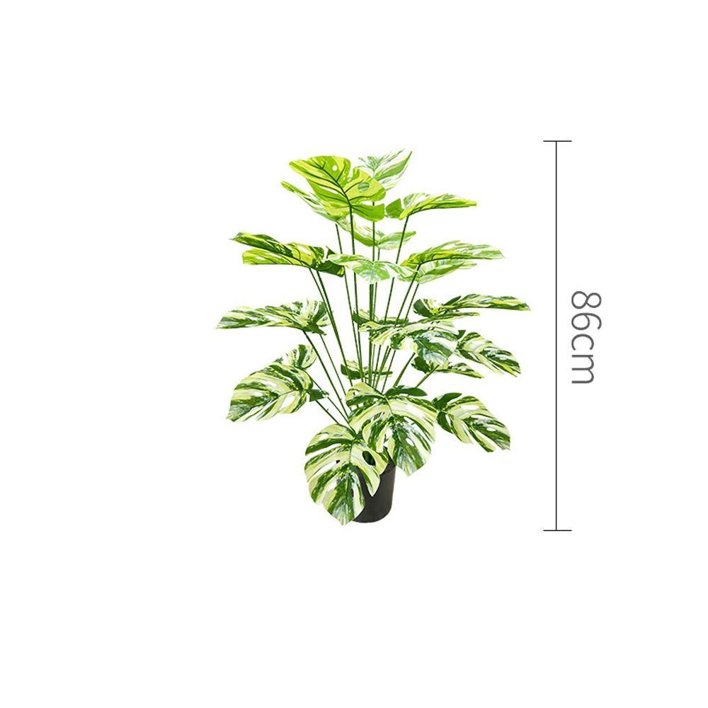 9-24 вилки искусственные тропические пальмовые ветви большие искусственные черепахи задний лист домашний садовый декор