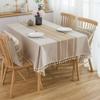 Скатерть, хлопчатобумажные льняные скатерти, не мнется, не выцветает, прямоугольная крышка с кисточкой для внутреннего и наружного обеденного стола