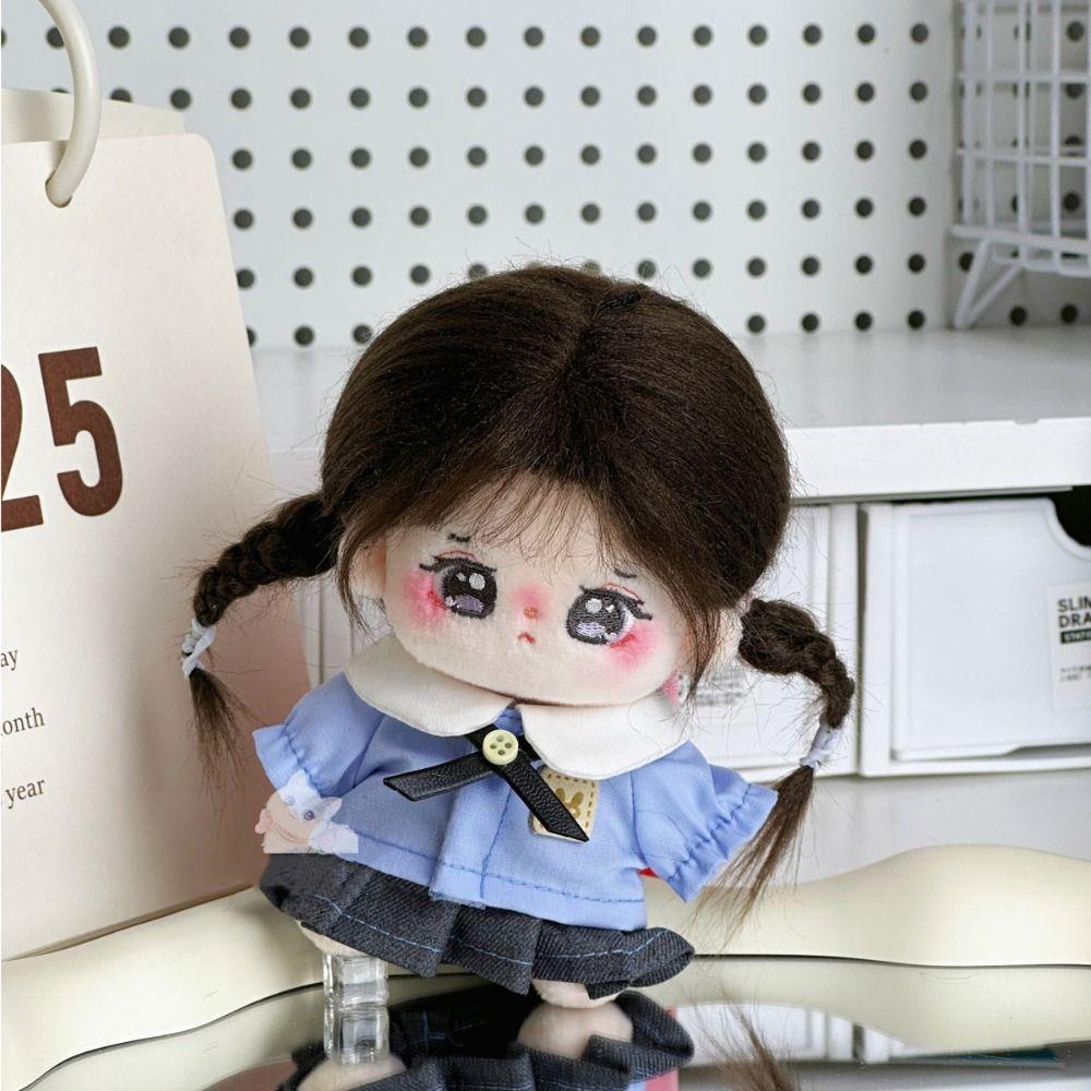 Dress Up 10CM Doll Clothes Casual Shirt Cotton Doll Outfit Doll School Uniform  Doll Accessories