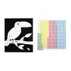 Paint-by-number Sticker Canvas with Epoxy Sticker Toucan 22 X 18.5 Cm