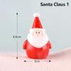 Micro Landscape Fairy Garden Christmas Accessory Santa Claus Figurines Miniature Snowman Xmas Tree