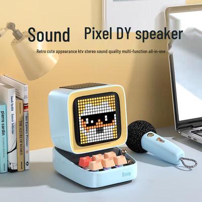 Divoom Ditoomic Pixel Bluetooth K-песенный динамик с микрофоном, штекер CN (адаптер в комплекте)