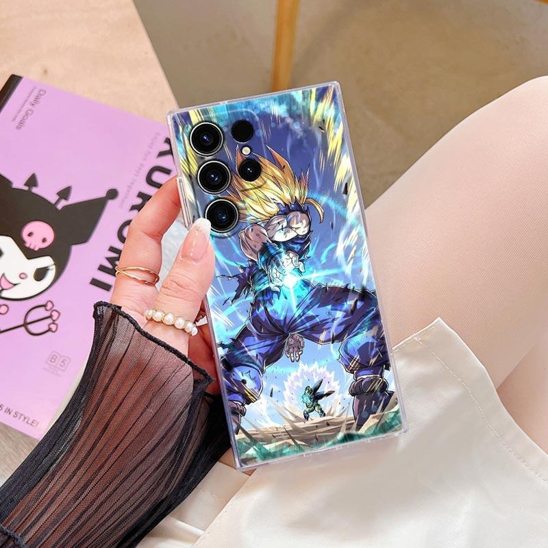 Dragons Balls Cell Anime S26 Ultra Case Coque For Samsung Galaxy S25 S26 S24 S23 Ultra S22 S20 Plus S21 FE A57 Clear Phone Cover