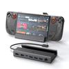 Док-станция KIWIHOME для Steam Deck Hub PD100W, быстрая зарядка, 1000M Ethernet-порты, сенсорное управление, высокоскоростная передача данных, компактный корпус из алюминиевого сплава