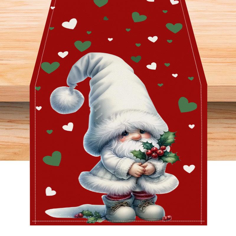 День Святого Валентина Настольный флаг Красный Любовь Клетка Дом Праздничное украшение Настольный флаг Скатерть