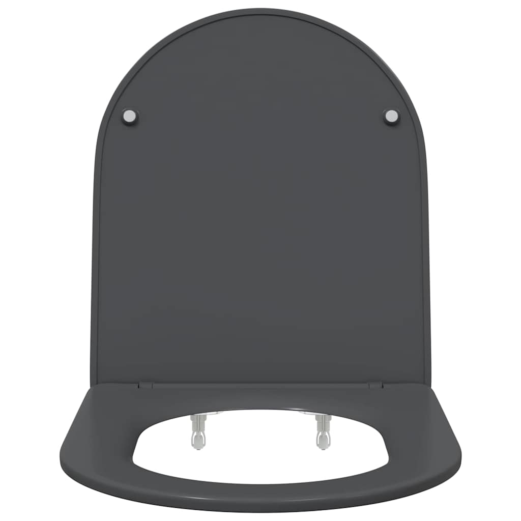 Toilet Seat Anthracite 47 x 36 x 3.4 cm Duroplast