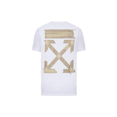 Футболка Ss20 Tape Arrows Print T-Shirt для мужчин, топы, белые OMAA027R201850020148