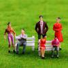 10pcs 1:87 Scale Model Building People Figures Different Poses Simulation Doll