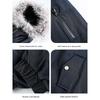 Wassup American Retro Fur Collar Hooded Cotton Parka Jacket for Men and Women, Winter Thickened Minimalist Workwear Cotton Coat