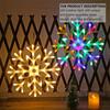 Ornaments Christmas Tree Window Decor LED Hanging Light Star Snowflake Fairy Light