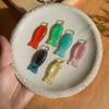 Позолоченный 18K кулон-рыбка разноцветный с эпоксидной смолой для DIY аксессуаров