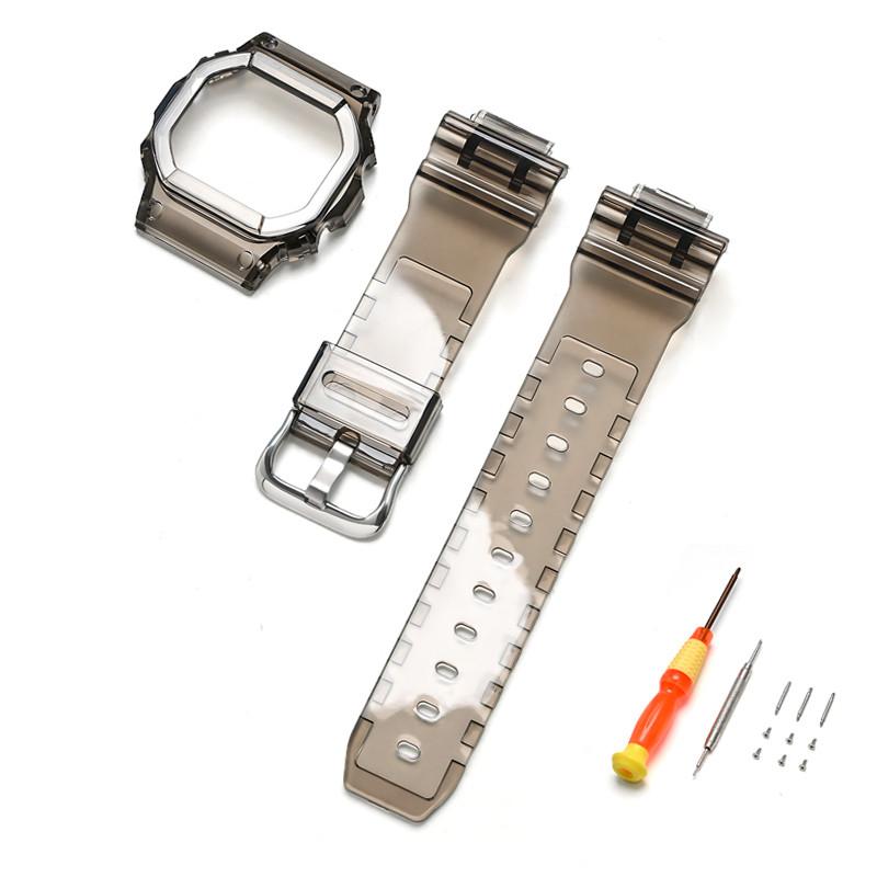 Ремешок для часов из смолы + чехол для Casio G-Shock DW-5600/5000/5030/5025 GW-M5610/M5600 G-5600 GLX-5600 Браслет Аксессуары