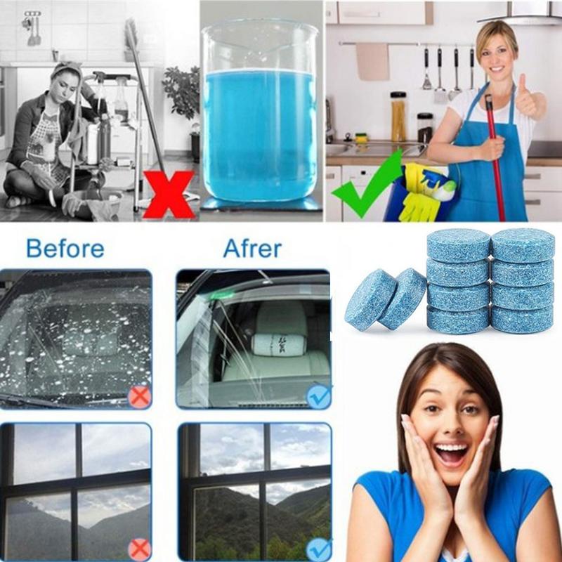 20/10/4/1Pc Car Windshield Glass Washer Cleaner Compact Effervescent Tablets Detergent