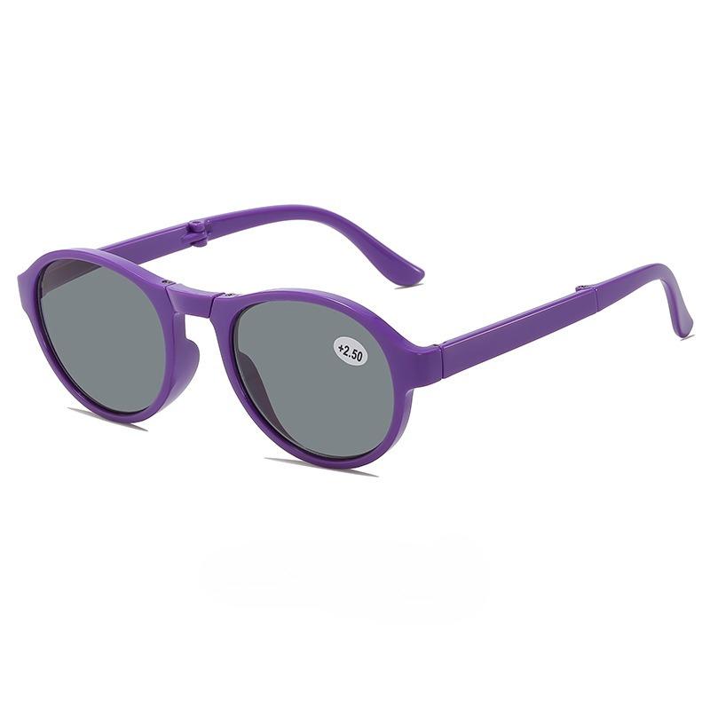 New Portable Foldable Reading Sunglasses High-Definition Anti-Blue Light Presbyopia Eyewear Outdoor UV-Protective Sunglasses