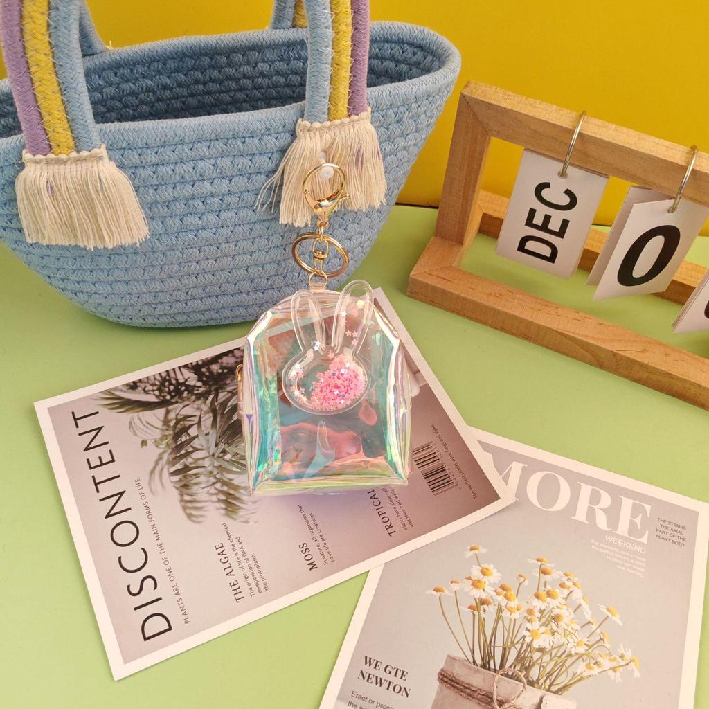 Красочный мини-кошелек для монет в форме сердца: Портативная сумка для помады и наушников