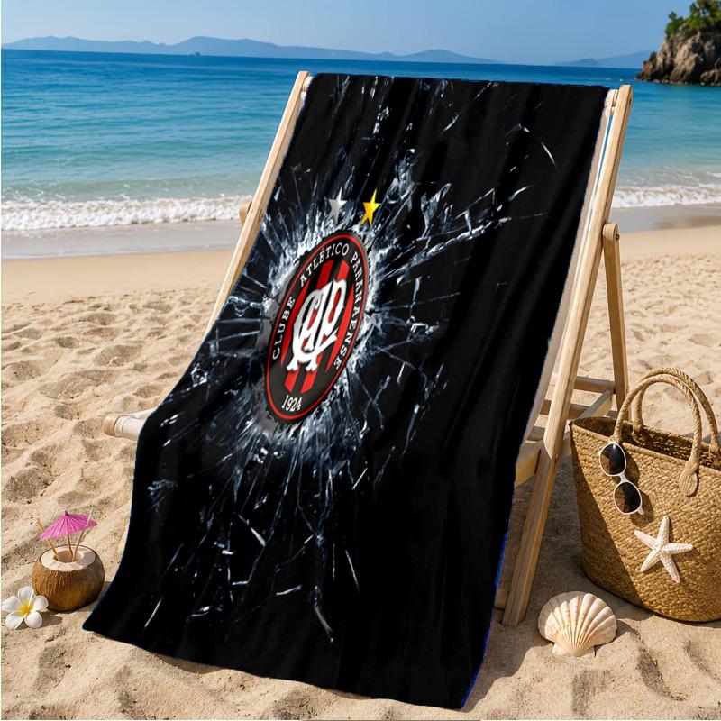 Atletico Paranaense Crest Beach Towel Microfiber Beach Towel, Lightweight and Quick-Dry, for Summer Travel, Swimming Pool Fan Birthday Gift