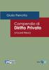 The Compendio Di Diritto Privato (Volume Primo) Book