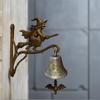 Halloween Vintage Witch Doorbell Gothic Metal Witch Hangable Garden Decor Outside Doorbell For Cottage Porch Entrance
