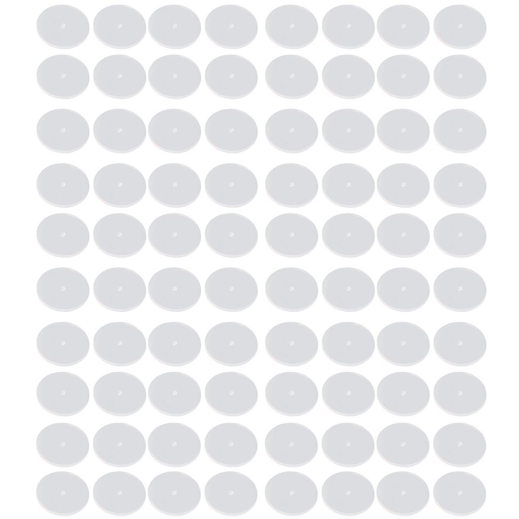 Pack of 100 Silicone Sturdy Irritation Discs for Ear Lobes And Stabilizing Earrings Comfortable and Flexible Designs